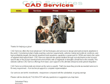 Tablet Screenshot of cadservice.com